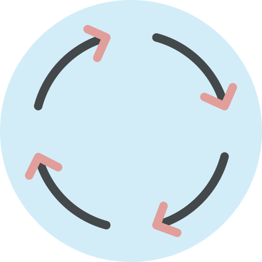 kreisförmige pfeile SBTS2018 Lineal Color icon