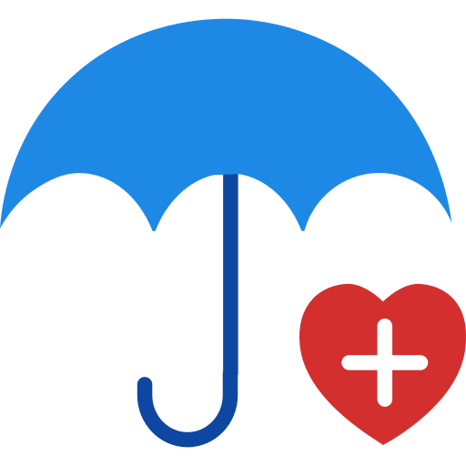 assicurazione sanitaria SBTS2018 Flat icona