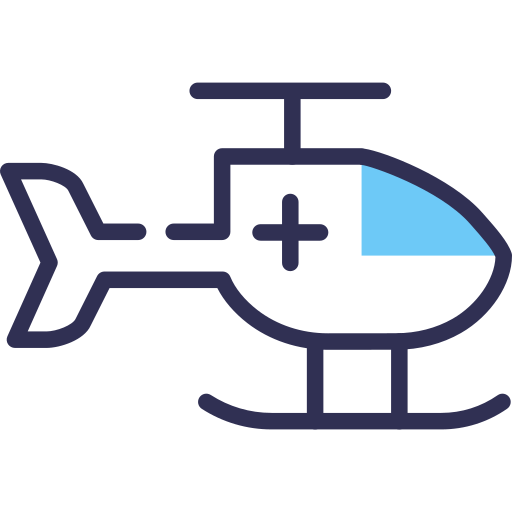 helikopter SBTS2018 Lineal Color icoon