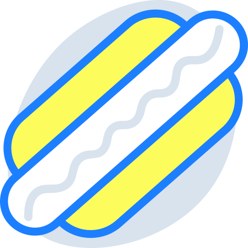 hot dog SBTS2018 Lineal Color ikona
