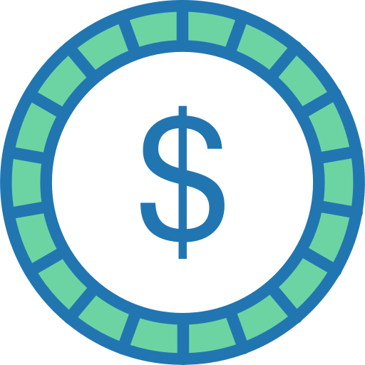 dólar SBTS2018 Lineal Color icono