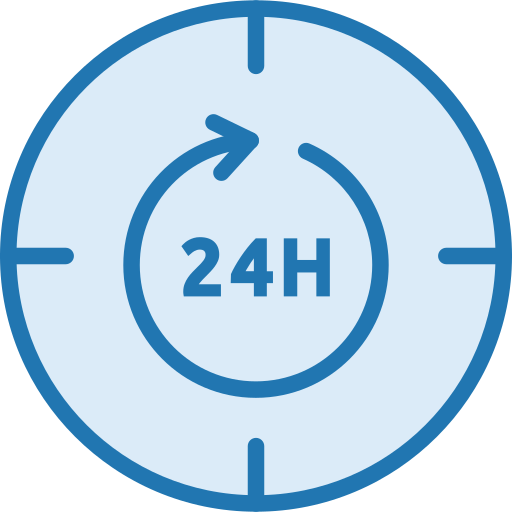soporte 24 horas SBTS2018 Lineal Color icono
