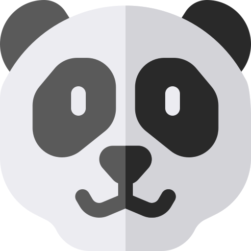 Panda bear Basic Rounded Flat icon