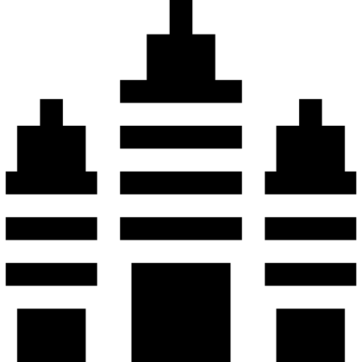 pagoda Basic Straight Filled ikona
