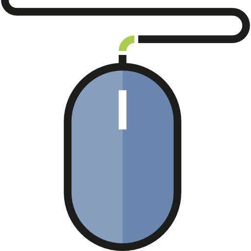 Mouse Detailed Straight Lineal color icon