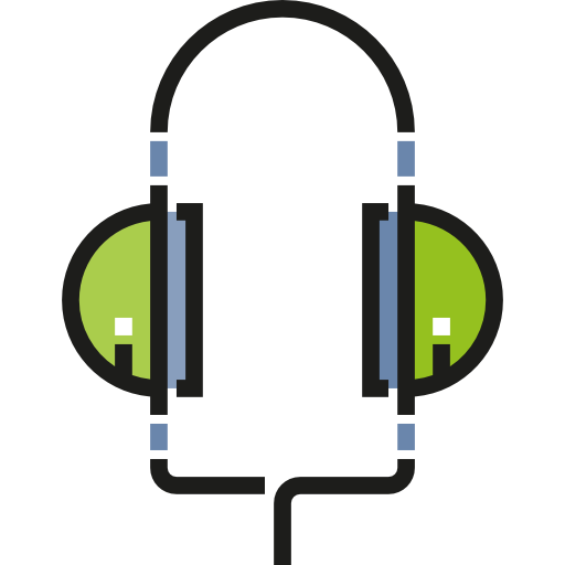 Headphones Detailed Straight Lineal color icon