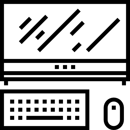 komputer Detailed Straight Lineal ikona