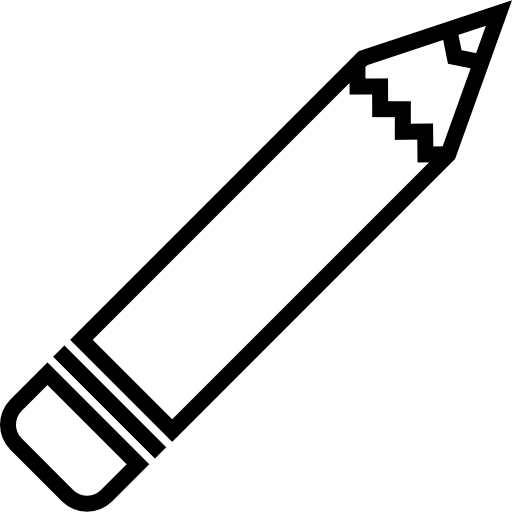matita Detailed Straight Lineal icona