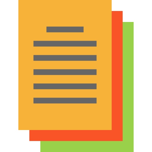 Documents Special Flat icon