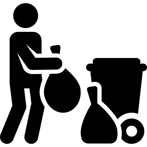 recolector de basura Pictograms Fill icono