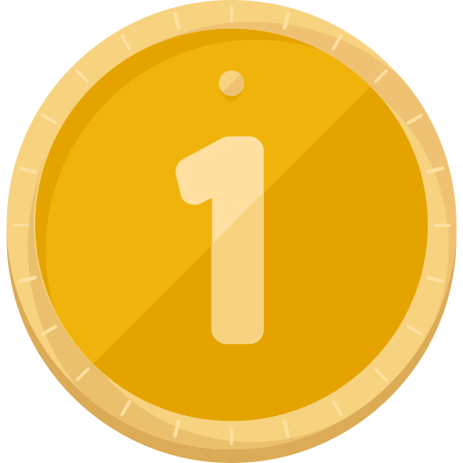 medaglia d'oro Roundicons Flat icona