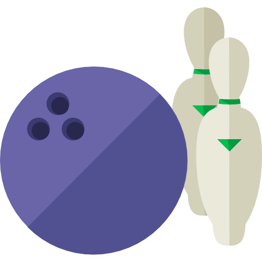 bowling Roundicons Flat icona