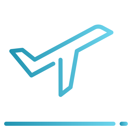 Plane Neung Lineal Gradient icon