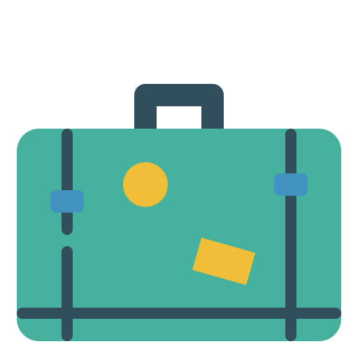 bagage Neung Flat icoon