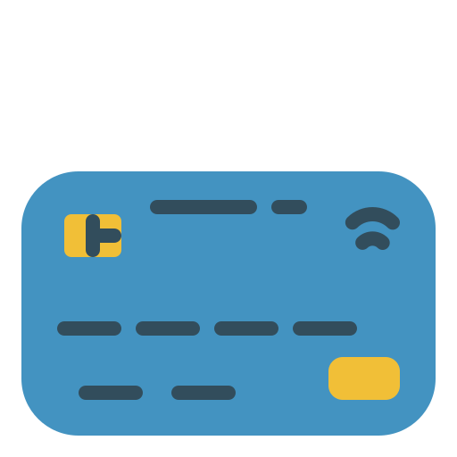 Credit card Neung Flat icon