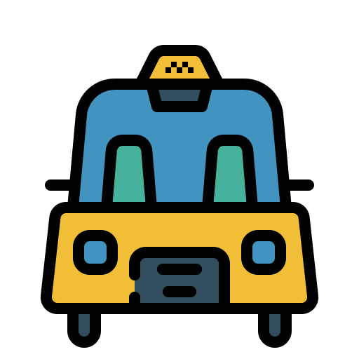 Такси Neung Lineal Color иконка
