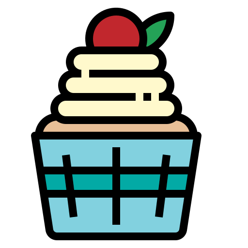 cupcake Pause08 Lineal Color icon