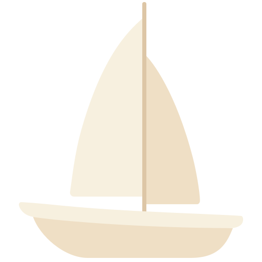 Sailing boat Victoruler Flat icon
