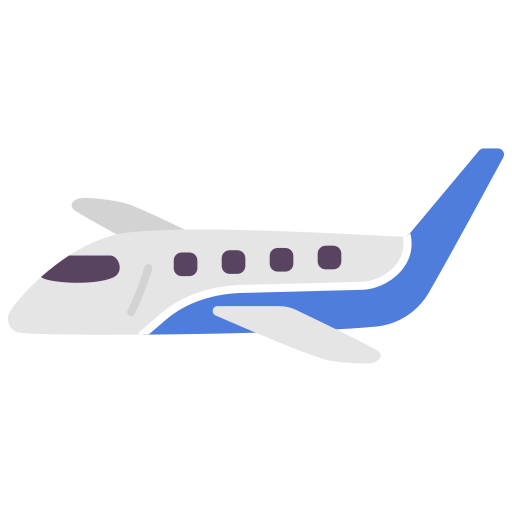 Airplane Victoruler Flat icon