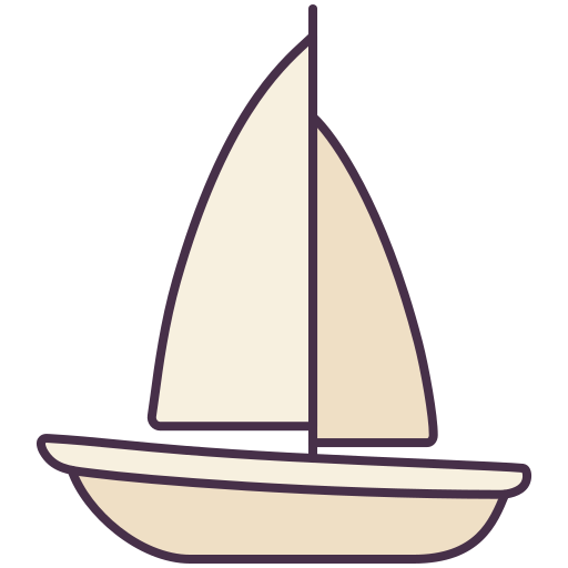 zeilboot Victoruler Linear Colour icoon