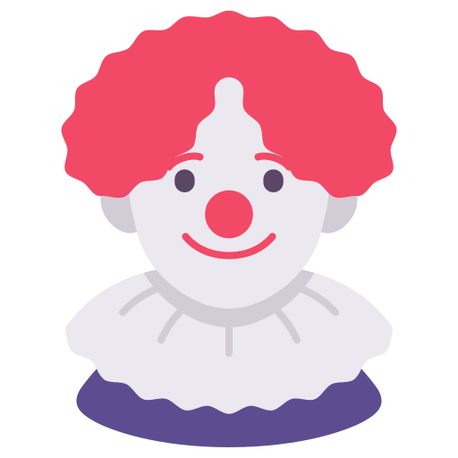 clown Victoruler Flat icon