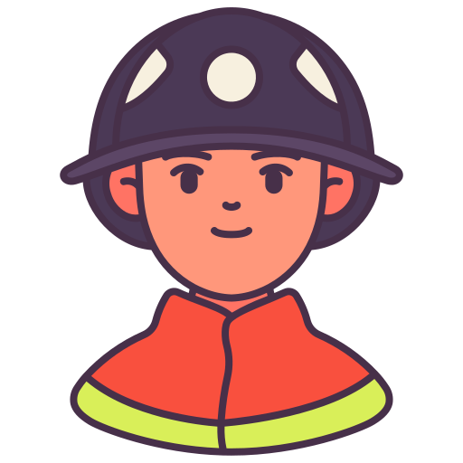 Fireman Victoruler Linear Colour icon