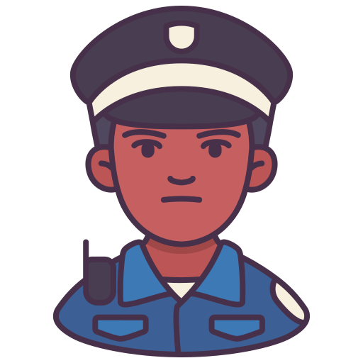 poliziotto Victoruler Linear Colour icona