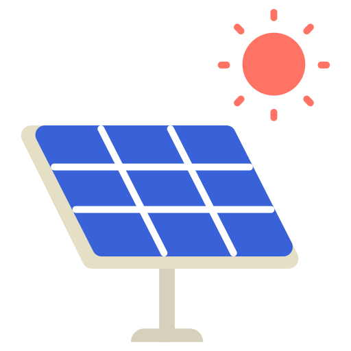 Solar panel Victoruler Flat icon