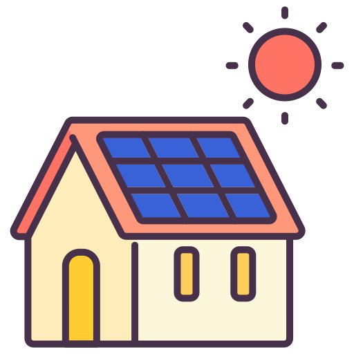 Solar panel Victoruler Linear Colour icon