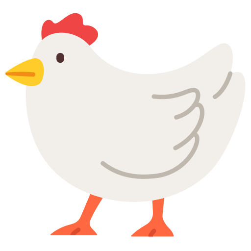 poulet Victoruler Flat Icône