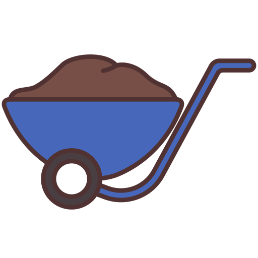 Wheel barrow Victoruler Linear Colour icon