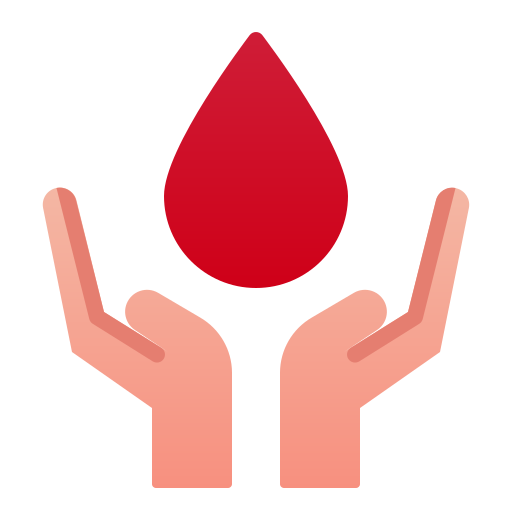 donazione di sangue Andinur Flat Gradient icona