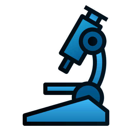 Microscope Andinur Lineal Color Gradient icon