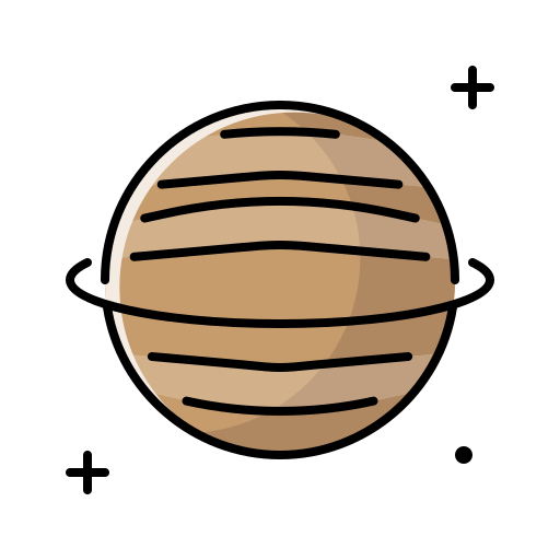 Сатурн bqlqn Lineal Color иконка