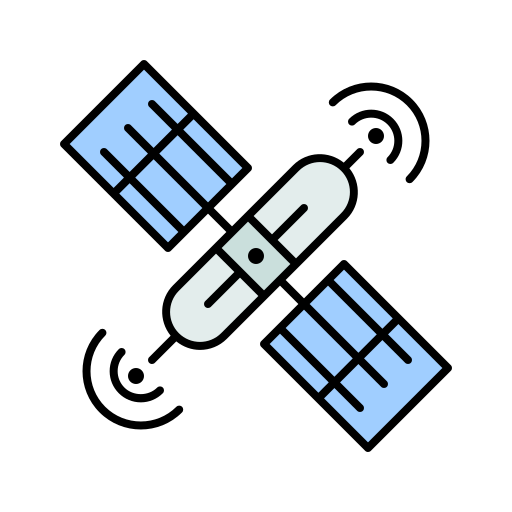 衛星 bqlqn Lineal Color icon