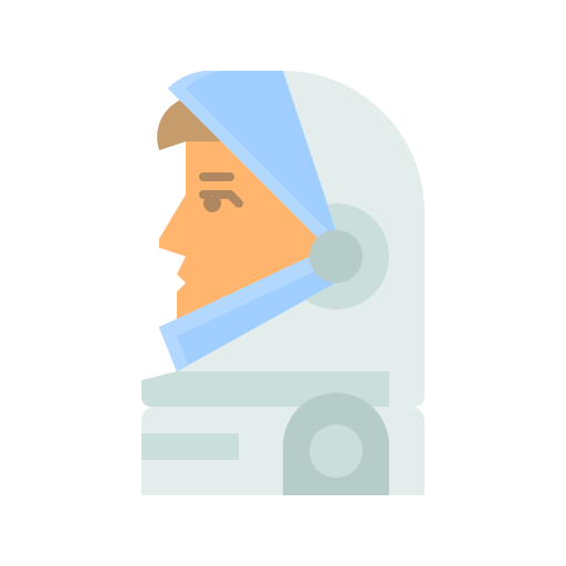astronauta bqlqn Flat ikona