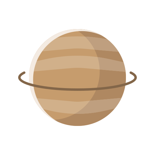 Saturno bqlqn Flat Ícone