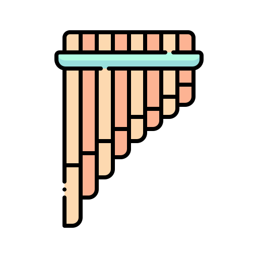 flauto di pan bqlqn Lineal Color icona