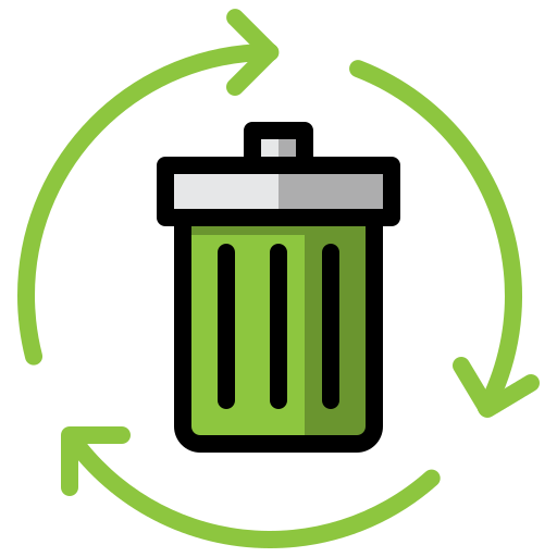 Papelera de reciclaje Toempong Lineal color icono