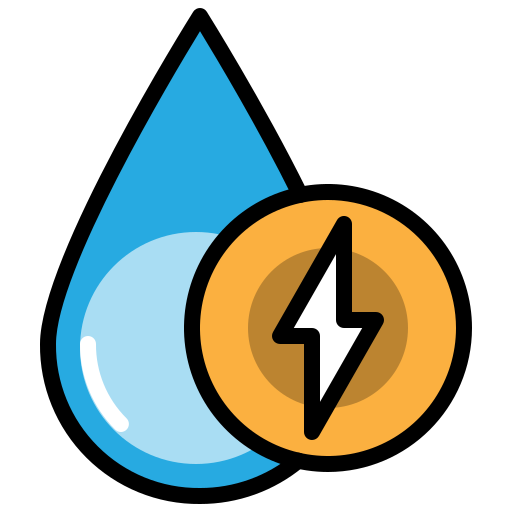 energia wodna Toempong Lineal color ikona