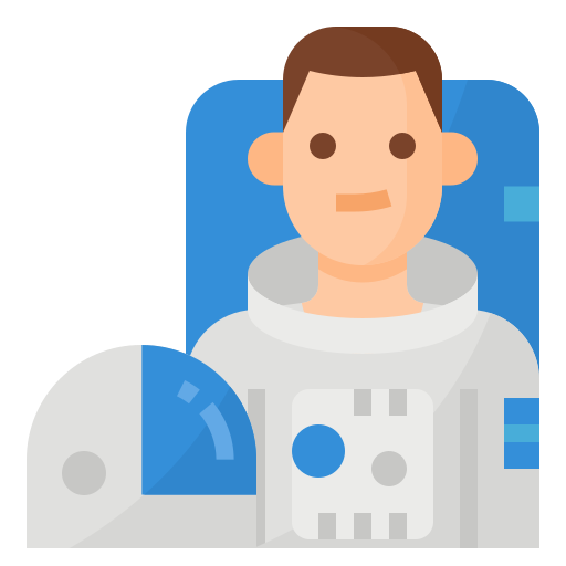 Astronaut Aphiradee (monkik) Flat icon