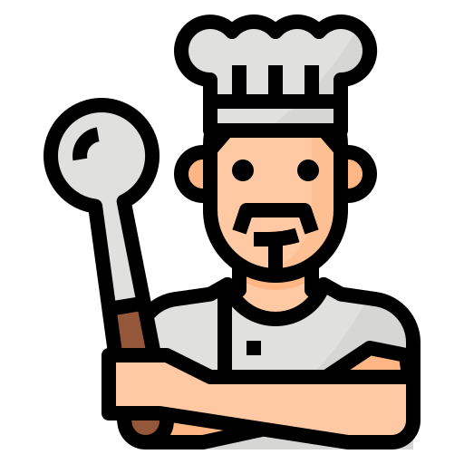 chef Aphiradee (monkik) Lineal Color icoon