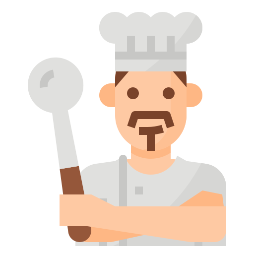 chef Aphiradee (monkik) Flat icoon