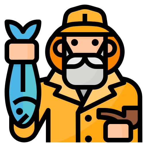 漁師 Aphiradee (monkik) Lineal Color icon