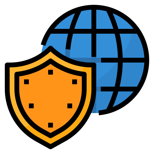 Интернет-безопасность Aphiradee (monkik) Lineal Color иконка