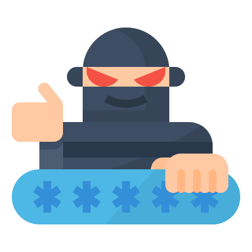 Hacker Aphiradee (monkik) Flat icon