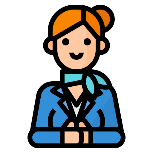 hostess di volo Aphiradee (monkik) Lineal Color icona