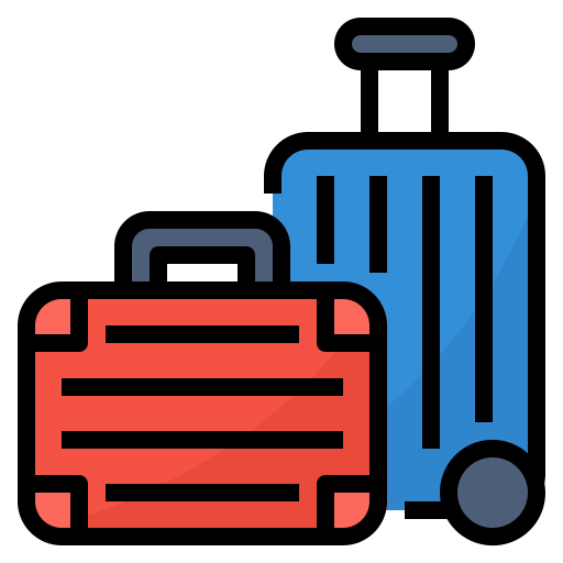 bagage Aphiradee (monkik) Lineal Color icoon