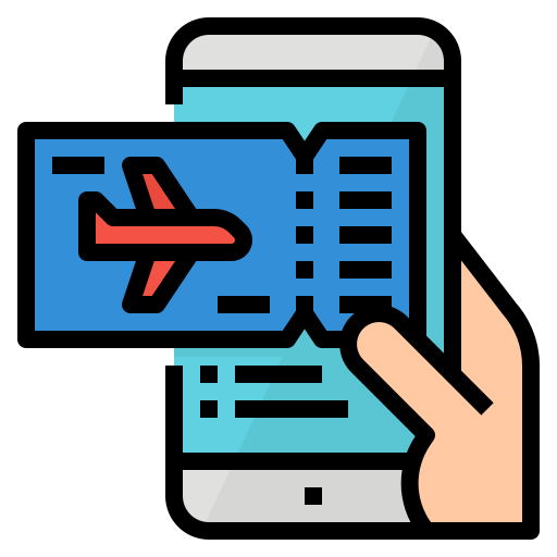 flugzeugticket Aphiradee (monkik) Lineal Color icon