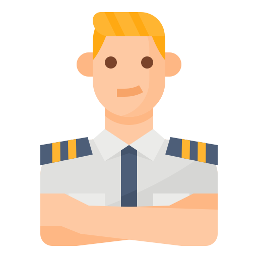 pilot Aphiradee (monkik) Flat icon